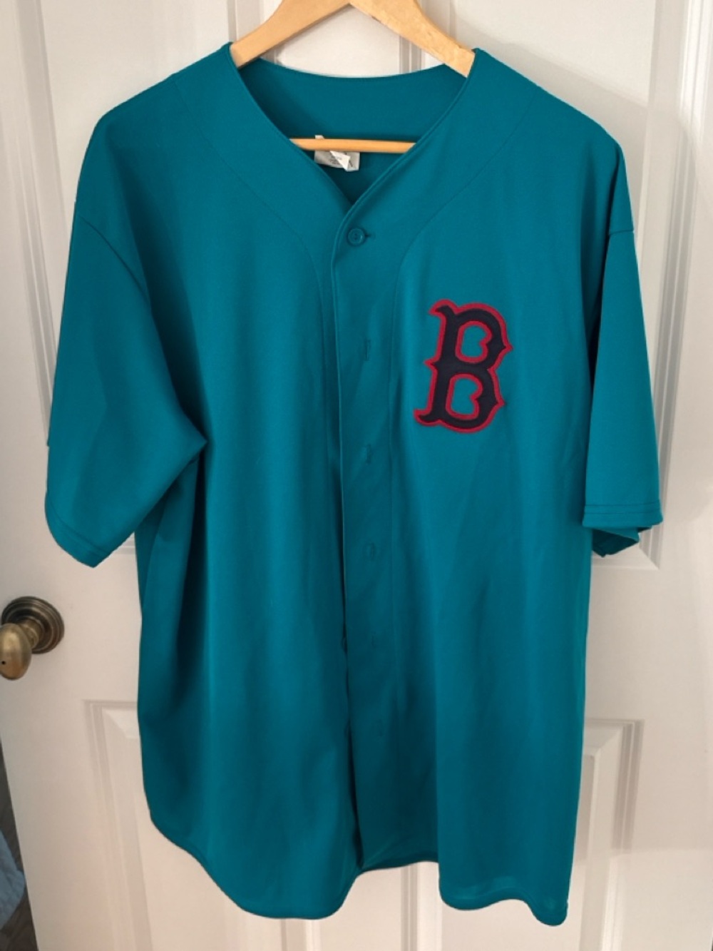Vintage Boston Red Sox Majestic Teal Alternate Jersey XL USA